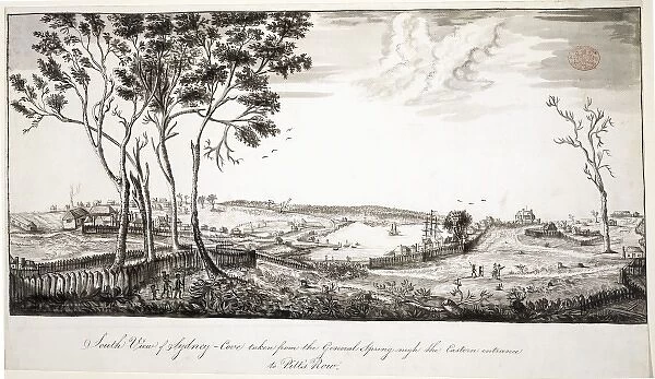 View looking across Sydney Cove towards the wooded north sho