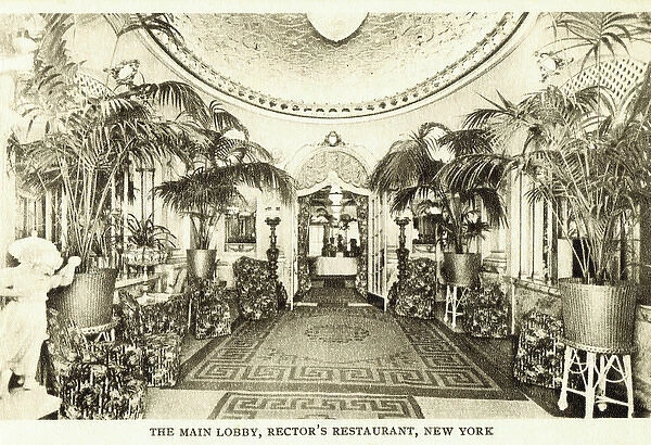 A view of the main lobby at Rectors Restaurant, New York
