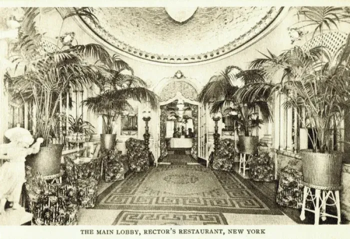 Framed Print : A view of the main lobby at Rectors Restaurant, New York Framed Print : A view of the main lobby at Rectors Restaurant, New York