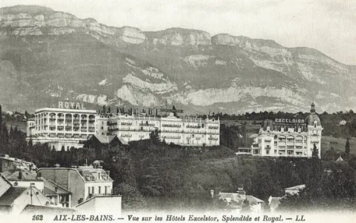 Framed Print : A view of three major hotels at Aix Les Bains Framed Print : A view of three major hotels at Aix Les Bains