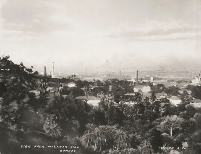 Framed Print : View from Malabar Hill, Bombay, Mumbai, India