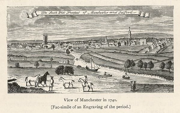 View of Manchester 1740