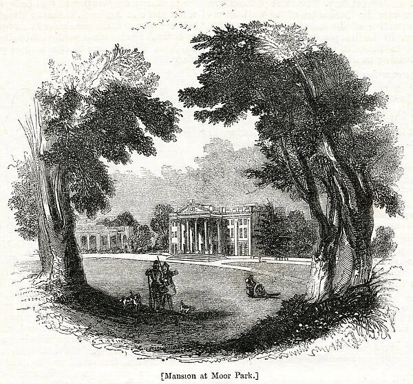 View of the mansion at Moor Park, Hertfordshire