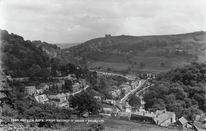 Framed Print : View of Matlock Bath from Heights of Jacob Framed Print : View of Matlock Bath from Heights of Jacob