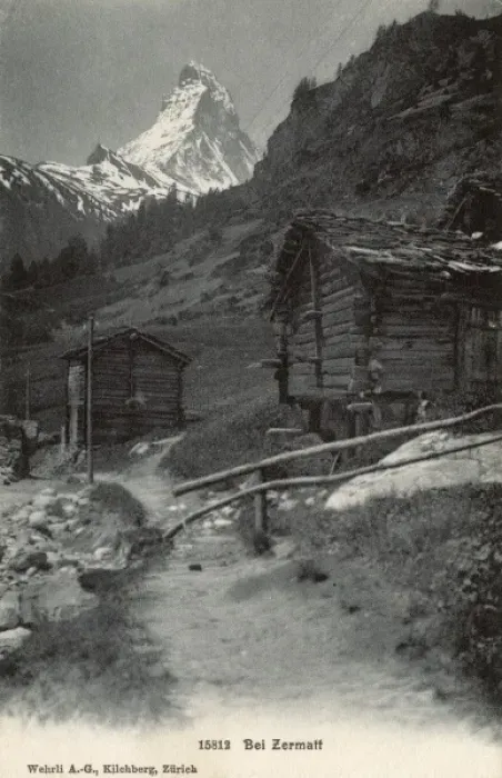 Framed Print : View toward the Matterhorn - Zermatt, Switzerland Framed Print : View toward the Matterhorn - Zermatt, Switzerland