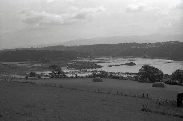 Framed Print : View toward the Menai Suspension Bridge Framed Print : View toward the Menai Suspension Bridge