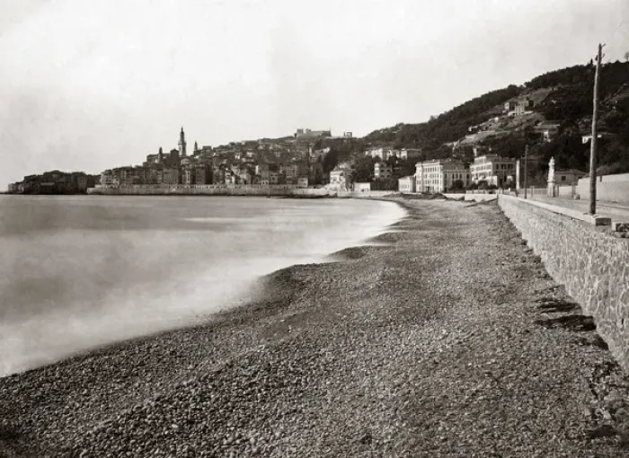 Framed Print : View of Mentone, France, circa 1890 Framed Print : View of Mentone, France, circa 1890