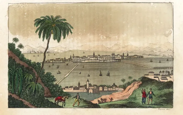 Framed Print : View of Mexico City, circa 1820 Framed Print : View of Mexico City, circa 1820