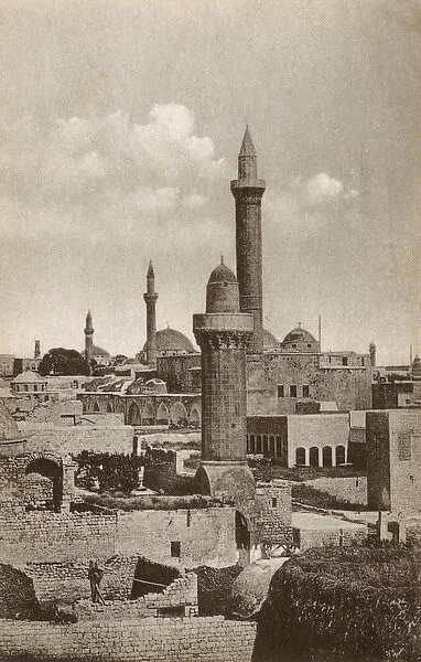 View of the Minarets and rooftops of Aleppo, Syria