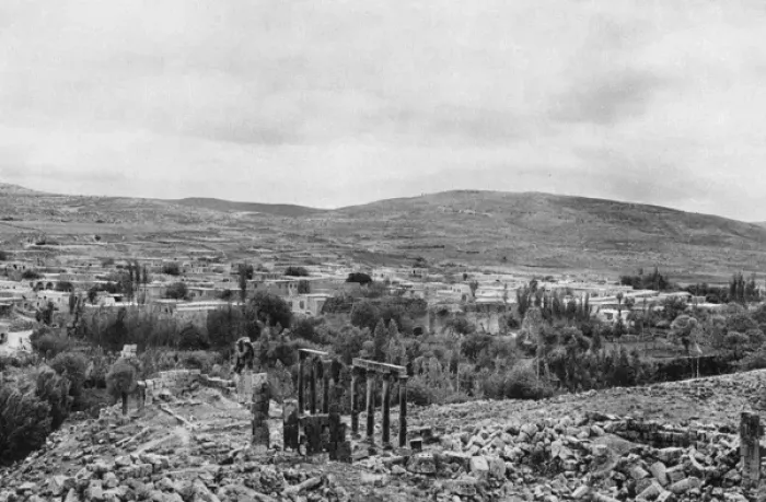 Framed Print : View of modern Jerash, Jordan, Holy Land Framed Print : View of modern Jerash, Jordan, Holy Land
