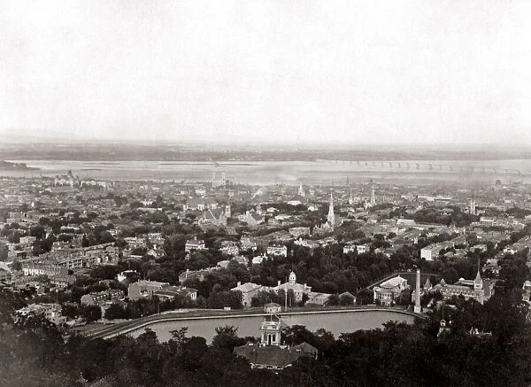 View of Montreal, Canada, circa 1880s. Date: circa 1880s