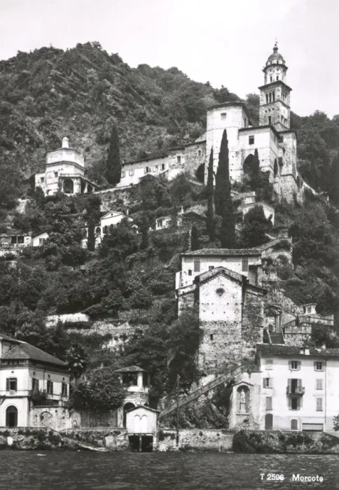 Framed Print : View of Morcote on Lake Lugano, Switzerland Framed Print : View of Morcote on Lake Lugano, Switzerland