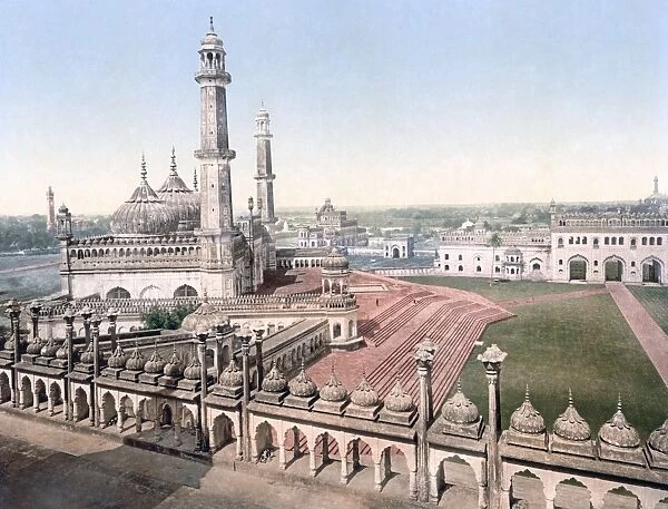 View of mosque at Lucknow, India, circa 1890s
