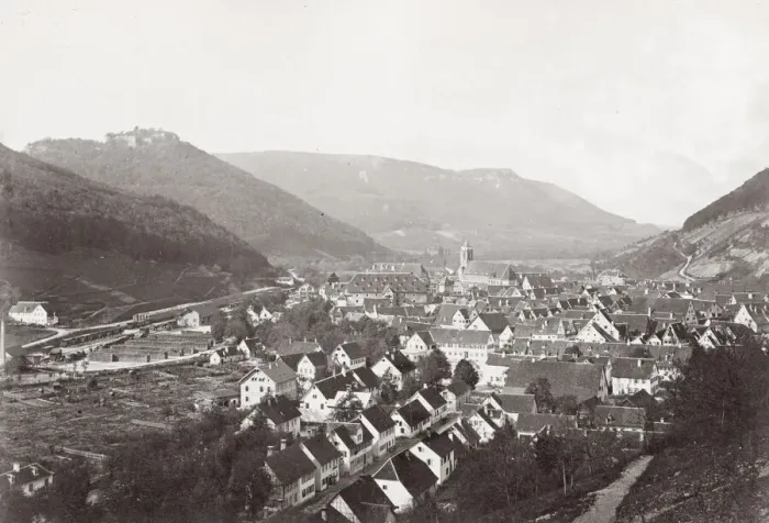 Framed Print : View of the mountain town of Bad Urach, Germany Framed Print : View of the mountain town of Bad Urach, Germany