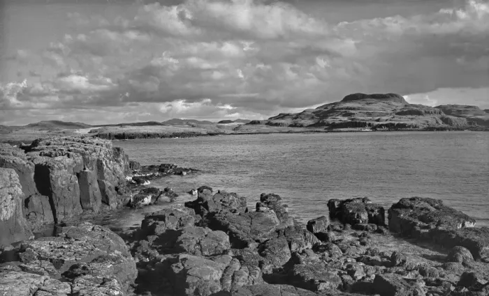 Framed Print : View of Muck from Horse Island, Scotland Framed Print : View of Muck from Horse Island, Scotland