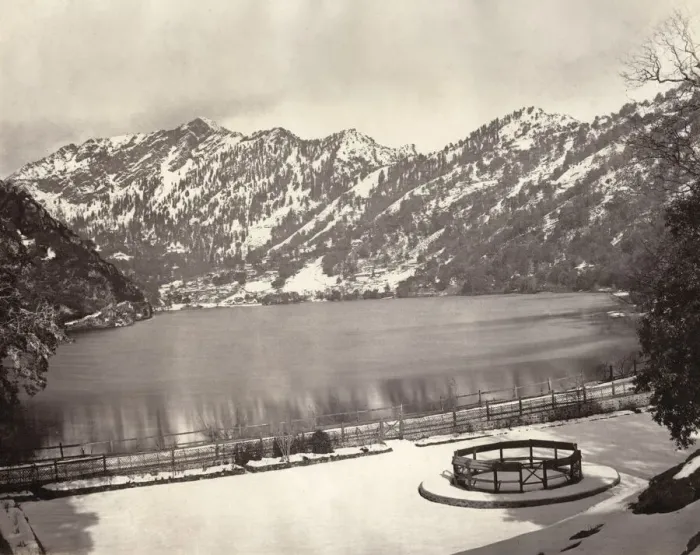 Framed Print : View at Nainital India, in the snow Framed Print : View at Nainital India, in the snow