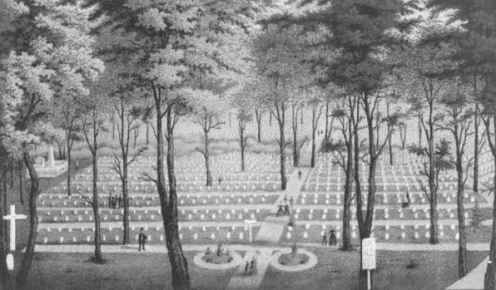 Framed Print : View of National Cemetery at Arlington Framed Print : View of National Cemetery at Arlington