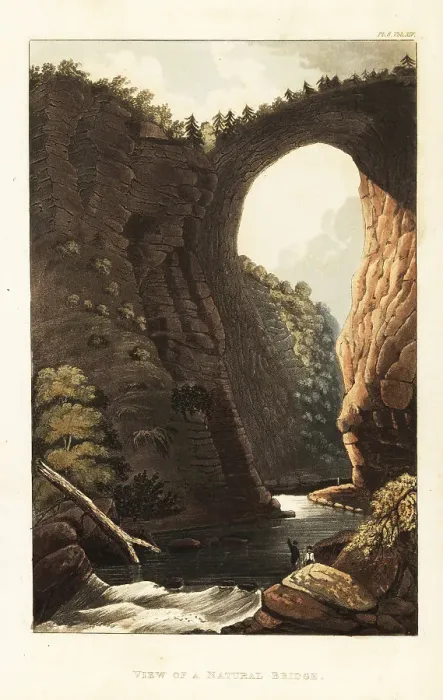 Framed Print : View of a natural bridge in Shenandoah Valley, Virginia, America Framed Print : View of a natural bridge in Shenandoah Valley, Virginia, America