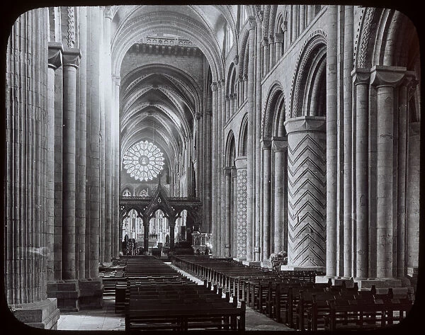 View of the nave, Durham Cathedral, Durham