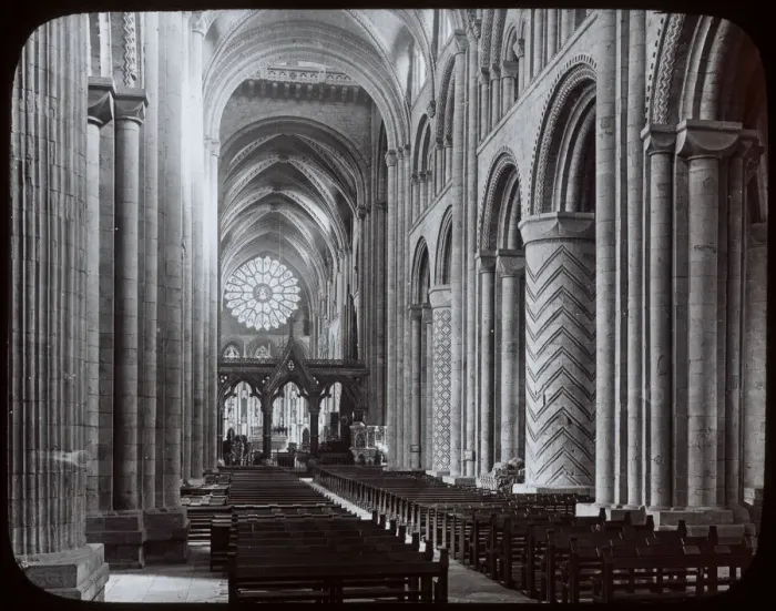 Framed Print : View of the nave, Durham Cathedral, Durham Framed Print : View of the nave, Durham Cathedral, Durham
