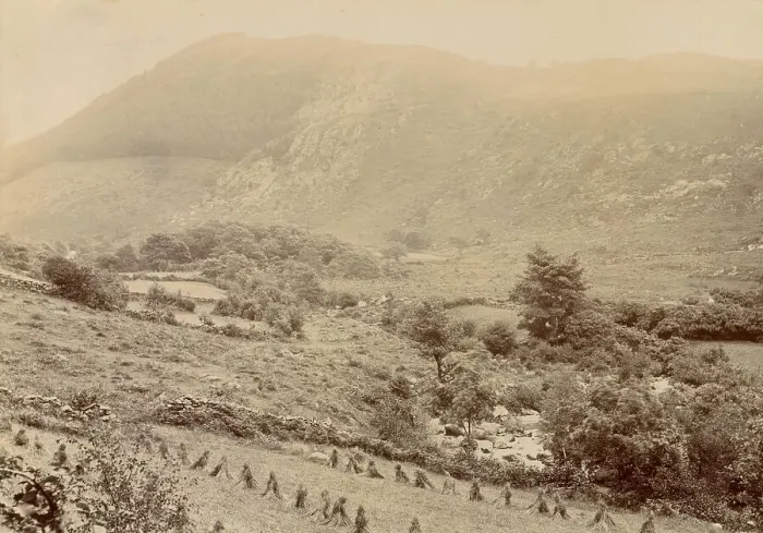 Framed Print : View near Lake Crafnant, North Wales Date: circa 1889