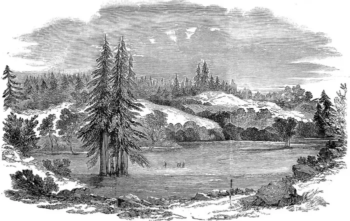 Framed Print : A view near Russian River, California, 1851 Framed Print : A view near Russian River, California, 1851