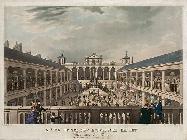 A view of the New Hungerford market, taken from the terrace