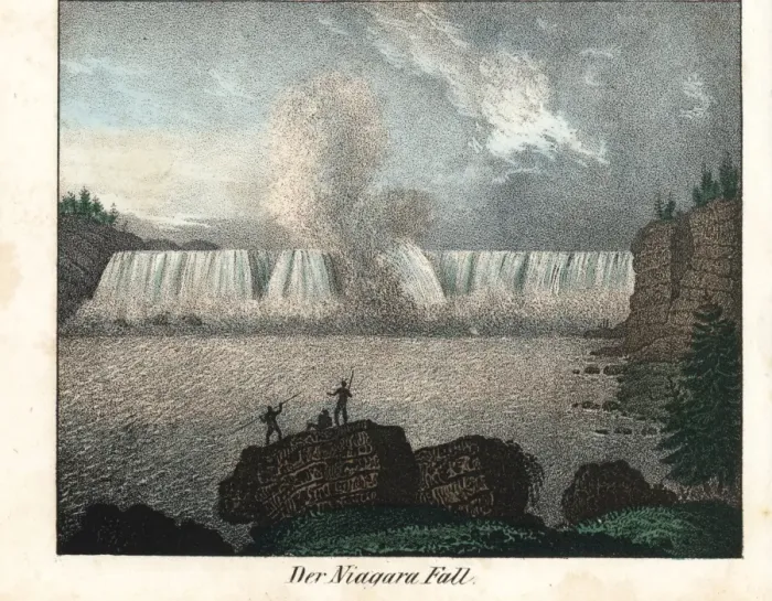 Framed Print : View of the Niagara Falls, 19th century Framed Print : View of the Niagara Falls, 19th century