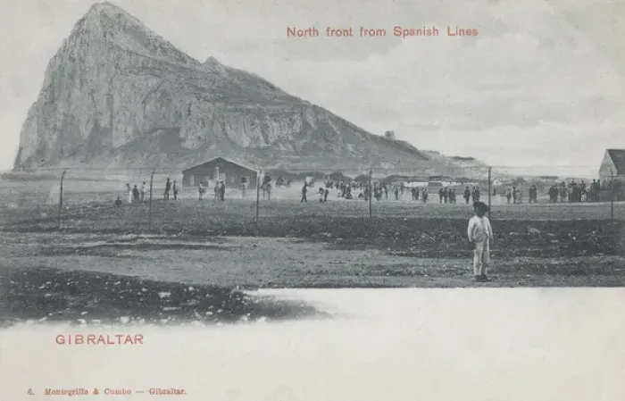 Framed Print : View of the North Front, Gibraltar, from Spanish border Framed Print : View of the North Front, Gibraltar, from Spanish border