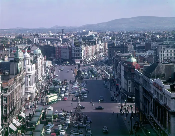 Framed Print : View of O'Connell Street from Nelson's Pillar, Dublin Framed Print : View of O'Connell Street from Nelson's Pillar, Dublin