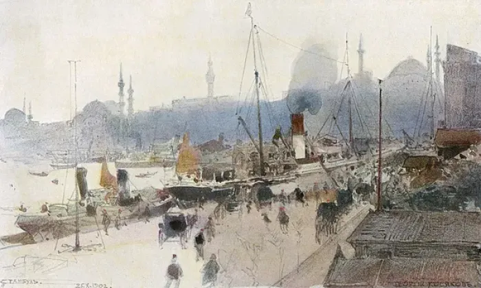 Framed Print : View toward the Old City - Istanbul, Turkey Framed Print : View toward the Old City - Istanbul, Turkey