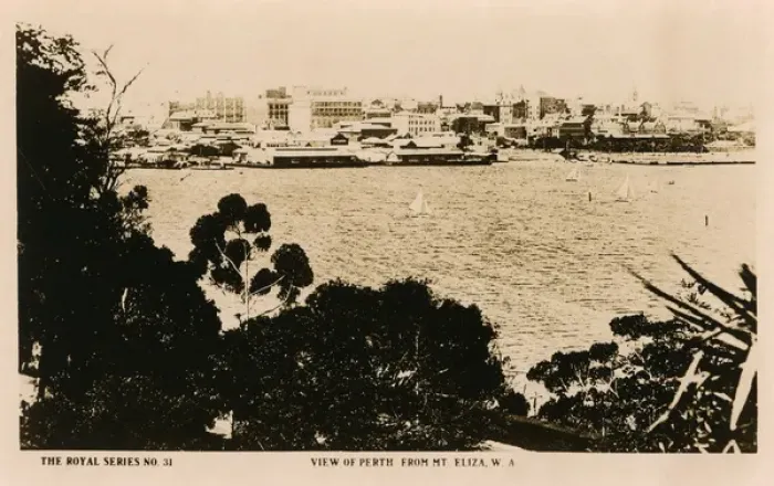 Framed Print : View of Perth from Mount Eliza, Western Australia Framed Print : View of Perth from Mount Eliza, Western Australia
