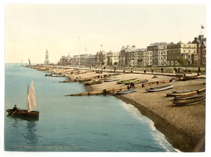 Framed Print : View from the pier, N. W. Herne Bay, England Framed Print : View from the pier, N. W. Herne Bay, England