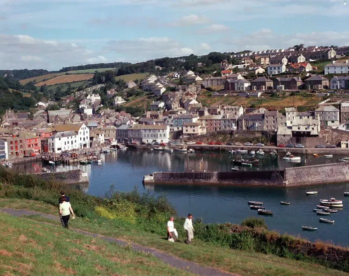 Framed Print : View from Polkirt Hill, Mevagissey Framed Print : View from Polkirt Hill, Mevagissey