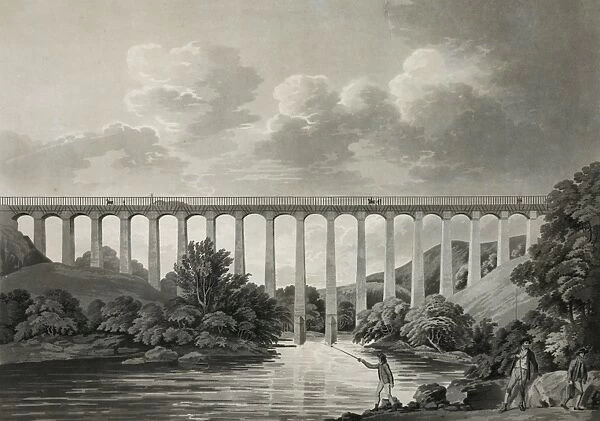 View of Pontcysyllte aqueduct, North Wales