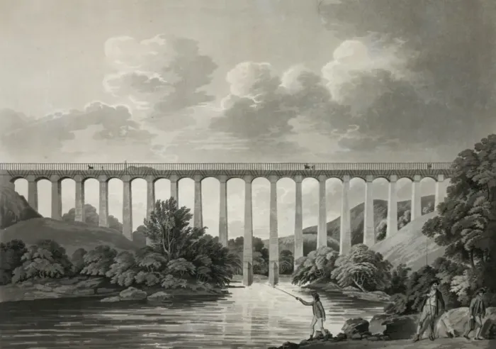 Framed Print : View of Pontcysyllte aqueduct, North Wales Framed Print : View of Pontcysyllte aqueduct, North Wales