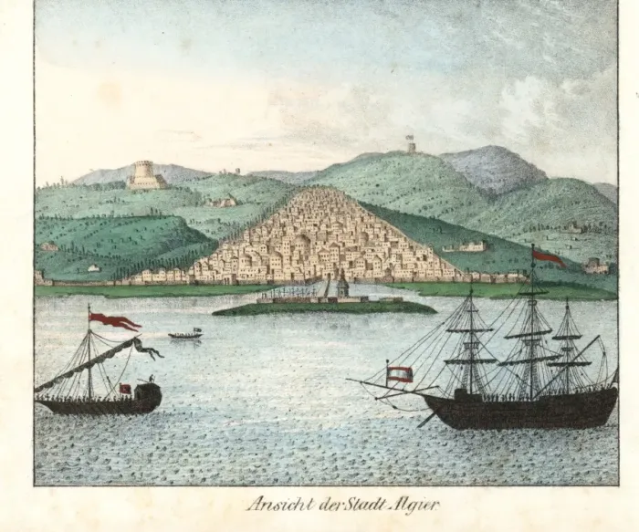 Framed Print : View of the port of Algiers, North Africa Framed Print : View of the port of Algiers, North Africa