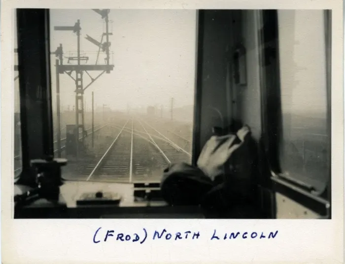 Framed Print : View from Railway Locomotive Cab, North Lincoln, England Framed Print : View from Railway Locomotive Cab, North Lincoln, England