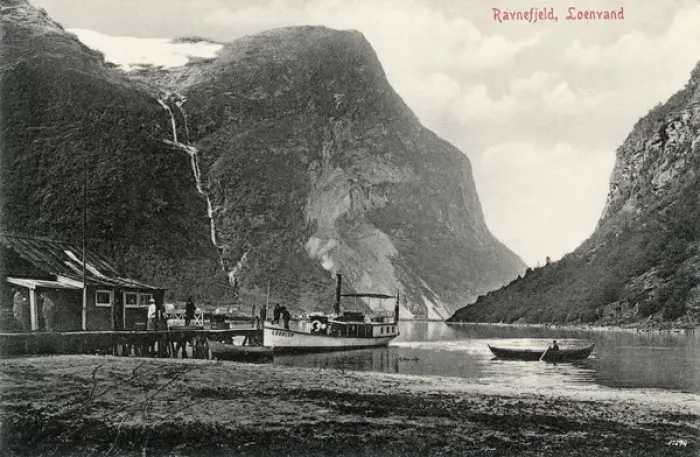 Framed Print : View of Ravnefjeld, Loenvand, Norway Framed Print : View of Ravnefjeld, Loenvand, Norway