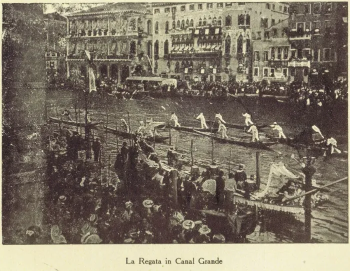 Framed Print : A view of the Regatta on the Frand Canal, Venice, 1924 Framed Print : A view of the Regatta on the Frand Canal, Venice, 1924