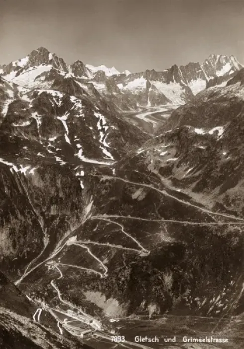 Framed Print : View of the Rhone Glacier in the Swiss Alps Framed Print : View of the Rhone Glacier in the Swiss Alps