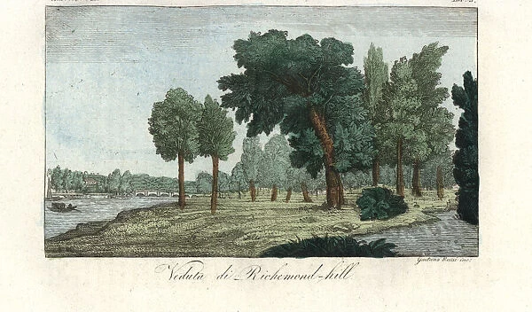 View of Richmond Hill, London, early 19th century