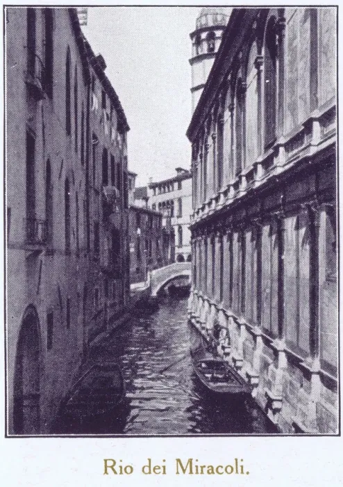 Framed Print : A view of Rio dei Miracoli, Venice, 1929 Framed Print : A view of Rio dei Miracoli, Venice, 1929