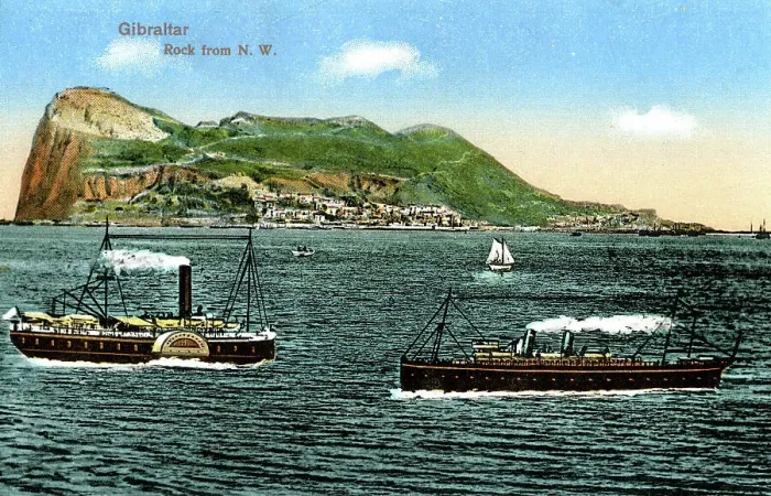 Framed Print : View of the Rock from the North West, Gibraltar Framed Print : View of the Rock from the North West, Gibraltar