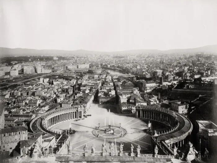 Framed Print : View of Rome taken from St. Peters basilica, the Vatican Framed Print : View of Rome taken from St. Peters basilica, the Vatican