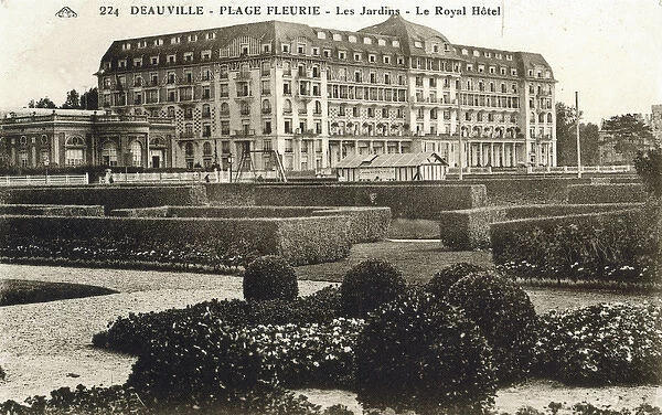 A view of the Royal Hotel, Deauville, France