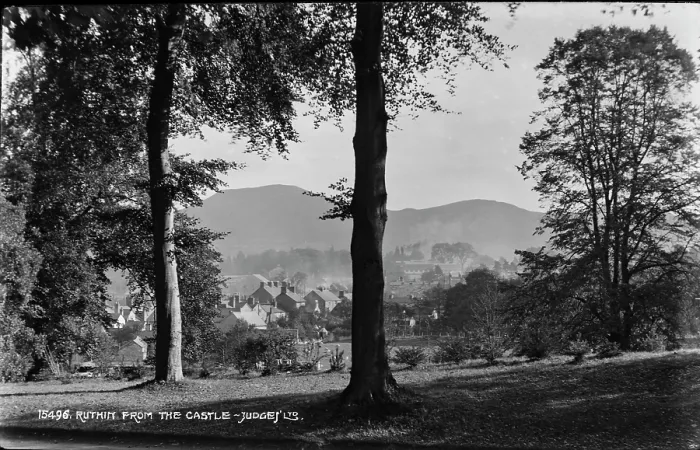 Framed Print : View of Ruthin from the Castle Framed Print : View of Ruthin from the Castle