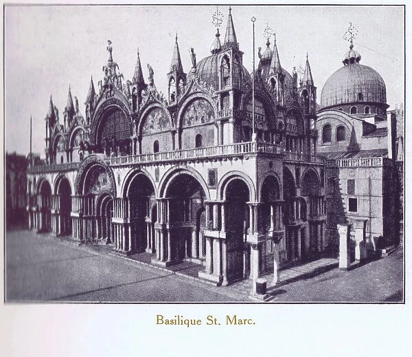 A view of Saint Marks Basilica, Venice, 1929