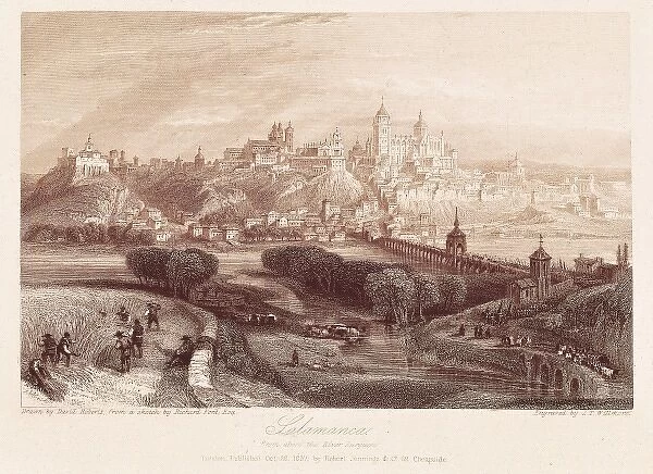 View of Salamanca by David Roberts (1837). Litography