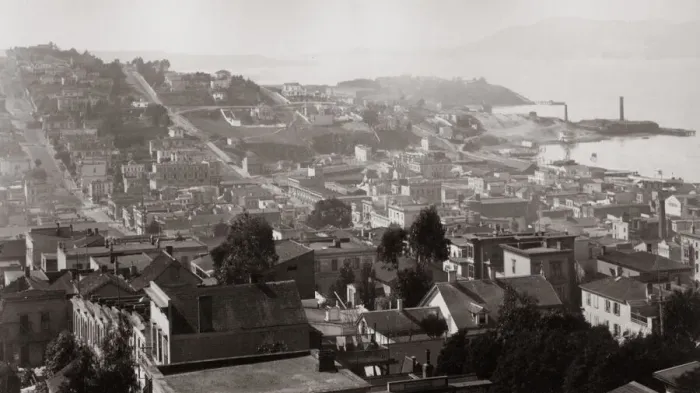 Framed Print : View of San Francisco, California c. 1880s Framed Print : View of San Francisco, California c. 1880s